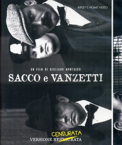 copertina del blu-ray di Sacco e Vanzetti di Giuliano Montaldo nella versione censurata