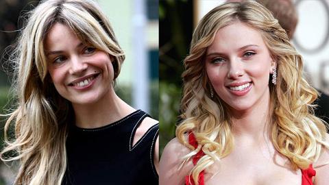 Micaela Ramazzotti e Scarlett Johansson in due foto a confronto, entrambi voci doppiatrici nel film Lei di Spike Jonze