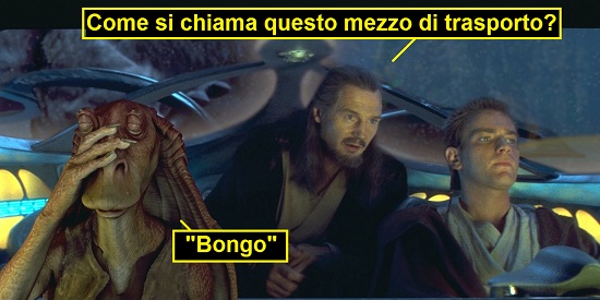 Star Wars Episodio 1 La minaccia fantasma - Obi Wan alla guida del bongo