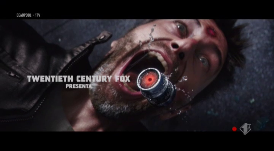 Titolo di testa del film Deadpool, legge: Twentieth Century Fox presenta