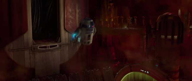 R2D2 che vola a razzo in Star Wars Episodio II l'attacco dei cloni