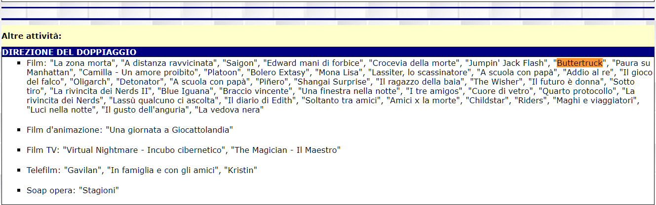 Schermata della scheda di Carlo Marini dal sito di Antonio Genna Antoniogenna.net