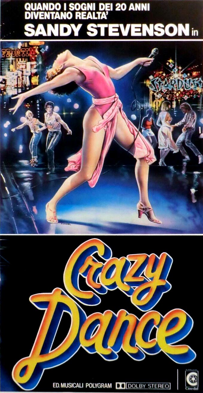 Locandina del film Crazy Dance del 1983, il titolo originale è Sandy