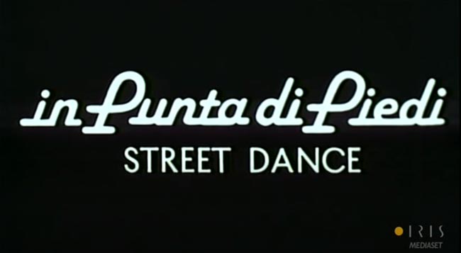 Titoli di inizio di In punta di piedi - street dance, registrati dal canale TV Iris